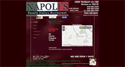 Desktop Screenshot of napolisofdenton.com