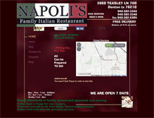 Tablet Screenshot of napolisofdenton.com